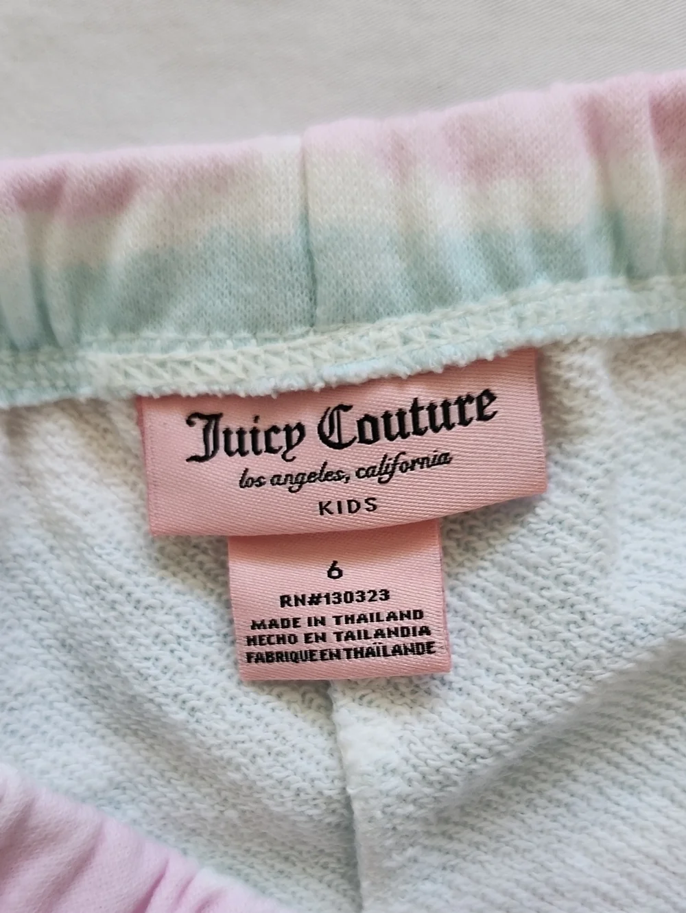 NWT Juicy Couture Kids Girl Tank Top & Striped Shorts Set Size 6X